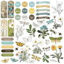 Load image into Gallery viewer, 49 And Market - Chipboard Set - Krafty Garden. The Krafty Garden Chipboard Set is a pack of non-adhesive backed chipboard elements that can be used to enhance any project. Available at Embellish Away located in Bowmanville Ontario Canada.