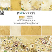 Load image into Gallery viewer, 49 And Market - Collection Pack 12"X12" - Color Swatch: Ochre. This pack includes 10 sheets of double-sided heavy weight cardstock. Available at Embellish Away located in Bowmanville Ontario Canada.