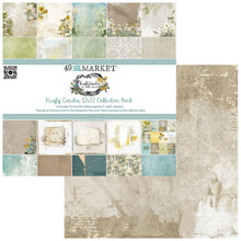 Load image into Gallery viewer, 49 And Market - Collection Pack 12"X12" - Krafty Garden. Krafty Garden exudes an unvarying sense of beauty and refinement. The soothing shades of blue, green, yellow and tans are perfect for showcasing so many memorable moments in our lives. Available at Embellish Away located in Bowmanville Ontario Canada.