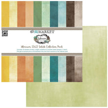 Load image into Gallery viewer, 49 And Market - Collection Pack 12X12 - Wherever - Solids. The solids collection pack is an assortment of coordinating heavy weight cardstock in 5 different hues, 2 of each sheet. Available at Embellish Away located in Bowmanville Ontario Canada.