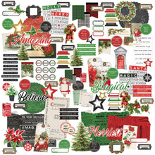 Load image into Gallery viewer, 49 And Market - Ephemera Bits - Christmas Spectacular 2023. 134 mix and match die-cut pieces. Pack is comprised of tags, doilies, sentiments, Christmas motifs and so much more! Pieces are die-cut from heavy weight cardstock. Available at Embellish Away located in Bowmanville Ontario Canada.