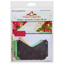 Load image into Gallery viewer, 49 And Market - Ephemera File Essentials - Christmas Spectacular 2023. 11 double-sided die-cut pieces. Pack is comprised of 3 file folders. These pieces can be used in mini albums or layouts to hold treasured pieces or additional photos. Available at Embellish Away located in Bowmanville Ontario Canada.