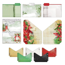Load image into Gallery viewer, 49 And Market - Ephemera File Essentials - Christmas Spectacular 2023. 11 double-sided die-cut pieces. Pack is comprised of 3 file folders. These pieces can be used in mini albums or layouts to hold treasured pieces or additional photos. Available at Embellish Away located in Bowmanville Ontario Canada.