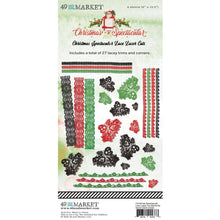 Load image into Gallery viewer, 49 And Market - Laser Cut Outs - Lace -Christmas Spectacular 2023. This pack includes a total of 27 pieces. These printed and cut lace strips and pieces are an ideal additional to any project without the bulk. Available at Embellish Away located in Bowmanville Ontario Canada.