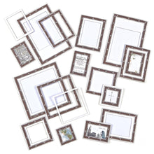 Load image into Gallery viewer, 49 And Market - Map Frames Set - Wherever. You can never have enough frames! This pack of 16 map infused frames is no exception. Available at Embellish Away located in Bowmanville Ontario Canada.