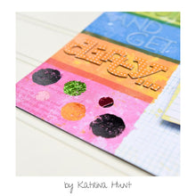 Load image into Gallery viewer, Brutus Monroe - Deco Foil Adhesive Transfer Sheets - Dazzling Doodles. Make your mark with Deco Foil Adhesive Transfer Designs - which features designs and coordinating words in the signature Brutus Monroe style. Available at Embellish Away located in Bowmanville Ontario Canada. Example by Katrina Hunt.