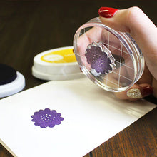 Load image into Gallery viewer, Catherine Pooler - Acrylic Grid Stamping Block - 2-3/4" Round