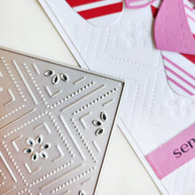 Load image into Gallery viewer, Catherine Pooler - Cover Plate Die - Christmas Glory. Enhance your projects by ink blending over the cover plate with a blending brush to add beautiful color. For a classic look, try a white-on-white design, perfect for elegant Christmas cards and more. Available at Embellish Away located in Bowmanville Ontario Canada.