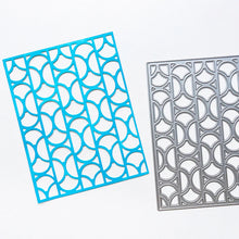 Load image into Gallery viewer, Catherine Pooler - Cover Plate Die - Doo Wop. This funky geometric cover plate die will have you singing a little doo wop ditty! The Doo Wop Cover Plate Die features a rotating pattern of half circles and shapes that bring the retro vibes. Available at Embellish Away located in Bowmanville Ontario Canada.