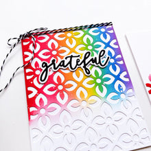 Load image into Gallery viewer, Catherine Pooler - Cover Plate Die - Eternal Flame. Burn the Eternal Flame with this beautiful Cover Plate Die. This die has a pattern of flame shapes and dots that will create a lovely background to any card. Available at Embellish Away located in Bowmanville Ontario Canada. Example by brand ambassador.