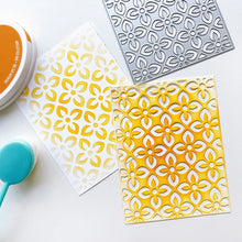 Load image into Gallery viewer, Catherine Pooler - Cover Plate Die - Eternal Flame. Burn the Eternal Flame with this beautiful Cover Plate Die. This die has a pattern of flame shapes and dots that will create a lovely background to any card. Available at Embellish Away located in Bowmanville Ontario Canada.