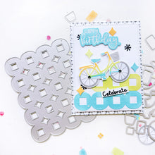 Load image into Gallery viewer, Catherine Pooler - Cover Plate Die - Serena. The Serena Cover Plate Die is perfect for inlay die cutting techniques and will look great just simply layered as a card background. Available at Embellish Away located in Bowmanville Ontario Canada. Card example by Catherine Pooler Designs.