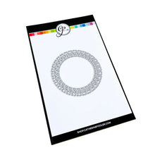 Load image into Gallery viewer, Catherine Pooler - Die - Heartthrob. Create the perfect focal point for your card with the Heartthrob Die. This die cuts out a circle pattern of hearts from your card layer which makes the perfect spot for your sentiments and image stamps. Available at Embellish Away located in Bowmanville Ontario Canada.