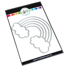 Load image into Gallery viewer, Catherine Pooler - Die - Over the Rainbow. The Over the Rainbow Die is our perfect little rainbow! Complete with clouds, this large die was created to fill your card front. Available at Embellish Away located in Bowmanville Ontario Canada.