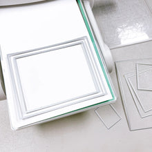 Load image into Gallery viewer, Catherine Pooler - Dies - Rectangle. You will need this set of seven nesting Rectangle Dies. These dies will give you lots of quick layering options for your cards and projects. Easily cut out perfectly proportioned rectangles with this set of dies. Available at Embellish Away located in Bowmanville Ontario Canada.