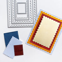 Load image into Gallery viewer, Catherine Pooler - Frame Die - Dots & Scallops. One of our favorites is the Scallops & Dots layering dies, but sometimes we wanted our layers to work the other way around...so introducing the Dot & Scallops Dies. Available at Embellish Away located in Bowmanville Ontario Canada.