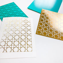 Load image into Gallery viewer, Catherine Pooler - Hot Foil Plate - Large Rectangle. Using the negative pieces from your previously foiled images, you can transfer the rest of the foil to a card layer with this solid plate. Available at Embellish Away located in Bowmanville Ontario Canada. Example by brand ambassador.