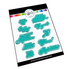 Load image into Gallery viewer, Catherine Pooler - Hot Foil Plates & Dies - Cheers to You. Foil an elegant congratulatory sentiment. This pairing will allow you to foil the perfect sentiment for weddings, engagement, retirement, moving and new jobs. Available at Embellish Away located in Bowmanville Ontario Canada.