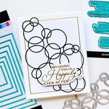 Load image into Gallery viewer, Catherine Pooler - Hot Foil Plates & Dies - Cheers to You. Foil an elegant congratulatory sentiment. This pairing will allow you to foil the perfect sentiment for weddings, engagement, retirement, moving and new jobs. Available at Embellish Away located in Bowmanville Ontario Canada. Example by brand ambassador.