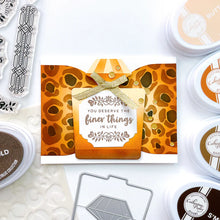 Load image into Gallery viewer, Catherine Pooler - Dies - Perfume Bottle. Add some class to your next card or scrapbook spread with the Perfume Bottle Dies. This set of dies will cut and emboss your perfume bottle and glass stopper. Available at Embellish Away located in Bowmanville Ontario Canada. Example by brand ambassador.