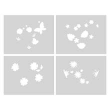 Load image into Gallery viewer, Catherine Pooler - Layered Stencil - Hearts Aflutter. Add color or another medium to main image of the Hearts Aflutter Stamp Set or the Hearts Aflutter Hot Foil Plate with this set of Layered Stencils. Available at Embellish Away located in Bowmanville Ontario Canada.