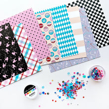 Load image into Gallery viewer, Catherine Pooler - Patterned Paper - Arnold's Drive-In. It's going to be "happy days" for your craft projects with the Arnold's Drive-In Patterned Paper Pack. Available at Embellish Away located in Bowmanville Ontario Canada.