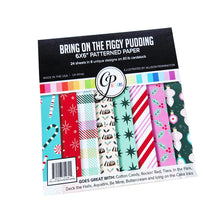 Load image into Gallery viewer, Catherine Pooler - Patterned Paper - Bring on the Figgy Pudding. Add a touch of whimsy to your holiday cards with the Bring on the Figgy Pudding Patterned Paper! This festive collection combines sweet and retro designs with charming patterns and prints. Available at Embellish Away located in Bowmanville Ontario Canada.