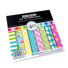 Load image into Gallery viewer, Catherine Pooler - Patterned Paper - Bubbleberry. Bubbleberry Patterned Paper is a joyous mix featuring a party combo of It's a Girl, Limoncello, Lime Rickey, Cummerbund, Aquatini and Pucker Up. Available at Embellish Away located in Bowmanville Ontario Canada.