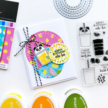 Load image into Gallery viewer, Catherine Pooler - Patterned Paper - Bubbleberry. Bubbleberry Patterned Paper is a joyous mix featuring a party combo of It's a Girl, Limoncello, Lime Rickey, Cummerbund, Aquatini and Pucker Up. Available at Embellish Away located in Bowmanville Ontario Canada. Example by brand ambassador.