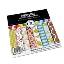 Load image into Gallery viewer, Catherine Pooler - Patterned Paper - Citrus & Sass. Get ready for bold and retro inspired patterns and prints in the Citrus & Sass Patterned Paper Pack! Available at Embellish Away located in Bowmanville Ontario Canada.