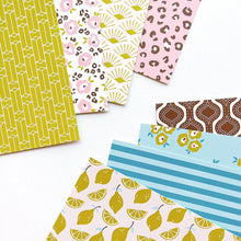 Load image into Gallery viewer, Catherine Pooler - Patterned Paper - Citrus & Sass. Get ready for bold and retro inspired patterns and prints in the Citrus & Sass Patterned Paper Pack! Available at Embellish Away located in Bowmanville Ontario Canada.