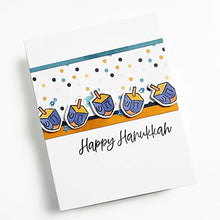 Load image into Gallery viewer, Catherine Pooler - Patterned Paper - Eight Nights. Create gorgeous Hanukkah cards and paper projects with the Eight Nights Patterned Paper. Traditional colors of Whipped Honey, Shea Butter, Sauna, Tranquil, On the Lake, Juniper Mist, Rose Petals & Sage. Available at Embellish Away located in Bowmanville Ontario Canada. Example by brand ambassador.