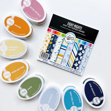 Load image into Gallery viewer, Catherine Pooler - Patterned Paper - Eight Nights. Create gorgeous Hanukkah cards and paper projects with the Eight Nights Patterned Paper. Traditional colors of Whipped Honey, Shea Butter, Sauna, Tranquil, On the Lake, Juniper Mist, Rose Petals & Sage. Available at Embellish Away located in Bowmanville Ontario Canada.