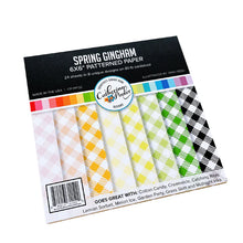 Load image into Gallery viewer, Catherine Pooler - Patterned Paper - Spring Gingham. Get the perfect paper pack for spring! The Spring Gingham Patterned Paper is a gingham pack with a fresh and sunny color combo. Available at Embellish Away located in Bowmanville Ontario Canada.