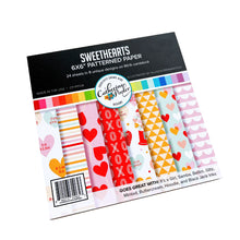 Load image into Gallery viewer, Catherine Pooler - Patterned Paper - Sweethearts. The perfect valentine needs the perfect patterned paper and Sweethearts Patterned Paper is it! Have the Cutest V'day Ever with this mix of patterns and prints with a love heart and sweet treats theme! Available at Embellish Away located in Bowmanville Ontario Canada.