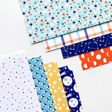 Load image into Gallery viewer, Catherine Pooler - Patterned Paper - Under The Stars. This pack of 6" x 6" patterned paper, Under The Stars, is designed by Becca Bonneville for Catherine Pooler Designs and is part of the Under The Stars Collection. Available at Embellish Away located in Bowmanville Ontario Canada.