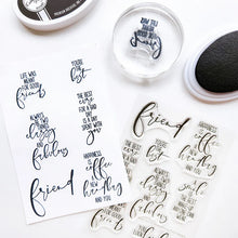 Load image into Gallery viewer, Catherine Pooler - Sentiment Stamps - Inside Out Friends. Featuring a delightful friend theme! Available at Embellish Away located in Bowmanville Ontario Canada.