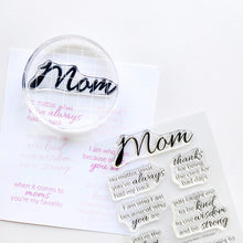 Load image into Gallery viewer, Catherine Pooler - Sentiment Stamps - Inside Out for Mom. Available at Embellish Away located in Bowmanville Ontario Canada. Example by Catherine Pooler brand ambassador.