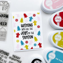 Load image into Gallery viewer, Catherine Pooler - Sentiments Stamp Set - Seasonal Mix. Get a mix of all the sentiments you need for this holiday season with the Seasonal Mix Sentiments Stamp Set! Available at Embellish Away located in Bowmanville Ontario Canada. Example by brand ambassador.