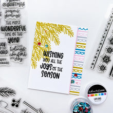 Load image into Gallery viewer, Catherine Pooler - Sentiments Stamp Set - Seasonal Mix. Get a mix of all the sentiments you need for this holiday season with the Seasonal Mix Sentiments Stamp Set! Available at Embellish Away located in Bowmanville Ontario Canada. Example by brand ambassador.