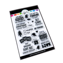 Charger l'image dans la galerie, Catherine Pooler - Sentiments Stamps - No Shaking. Make the perfect gift tags this season with the No Shaking Sentiments Stamp Set. This adorable set has cute sentiments like "this package does not contain fruitcake" and "do not open 'til Christmas". Available at Embellish Away located in Bowmanville Ontario Canada.