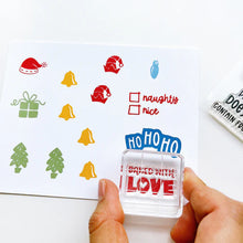 Charger l'image dans la galerie, Catherine Pooler - Sentiments Stamps - No Shaking. Make the perfect gift tags this season with the No Shaking Sentiments Stamp Set. This adorable set has cute sentiments like "this package does not contain fruitcake" and "do not open 'til Christmas". Available at Embellish Away located in Bowmanville Ontario Canada.