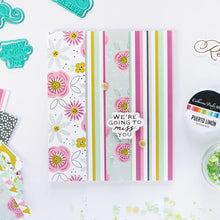 Load image into Gallery viewer, Catherine Pooler - Patterned Paper - Favorite Prints. Add the perfect floral print or versatile pattern with the Favorite Prints Patterned Paper. Featuring Pink Champagne, With an Olive, Wintergreen, Seafoam, Sparkling Berry, Pebble and Black Jack Inks. Available at Embellish Away located in Bowmanville Ontario Canada. Example by brand ambassador.