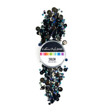 Load image into Gallery viewer, Catherine Pooler - Sequin Mix - Salem Sequin. When you need a class black sequin mix, grab this Salem Mix. Named for the Massachusetts town known for its eerie past, this mix brings the holographic sparkle and iridescent shine. Available at Embellish Away located in Bowmanville Ontario Canada.