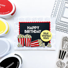 Load image into Gallery viewer, Catherine Pooler - Stamp & Die Set - Admit Two. The Admit Two Stamp Set and Dies features all the yummy fair classics like cotton candy and soft pretzels. It also has other festive elements like a pinwheel and the first place ribbon. Available at Embellish Away located in Bowmanville Ontario Canada. Example by brand ambassador.