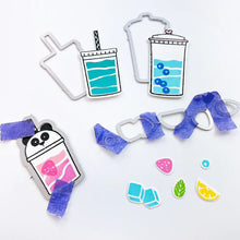 Load image into Gallery viewer, Catherine Pooler - Stamp & Die Set - Boba with My Best-tea. Sharing a drink with a friend is a favorite past time. Create your own boba, smoothie, or special iced drink with the fun Boba with My Best-tea Stamp Set and coordinating dies. Available at Embellish Away located in Bowmanville Ontario Canada Example by brand ambassador.