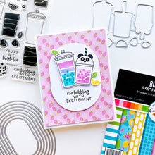Load image into Gallery viewer, Catherine Pooler - Stamp & Die Set - Boba with My Best-tea. Sharing a drink with a friend is a favorite past time. Create your own boba, smoothie, or special iced drink with the fun Boba with My Best-tea Stamp Set and coordinating dies. Available at Embellish Away located in Bowmanville Ontario Canada Example by brand ambassador.