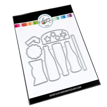 Load image into Gallery viewer, Catherine Pooler - Stamp & Die Set - Feelin' Fizzy. The Feelin' Fizzy 6x8 Stamp Set with coordinating Dies is jam packed with nostalgic soda pop bottle stamps and retro sentiments just right for your Pop! Available at Embellish Away located in Bowmanville Ontario Canada.