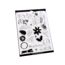 Load image into Gallery viewer, Catherine Pooler - Stamp & Die Set - Greenery of the Season. Create stunning wreaths and decking the halls, classic holiday elements like evergreen branches, vibrant orange slices, charming pinecones, and festive poinsettias. Available at Embellish Away located in Bowmanville Ontario Canada.