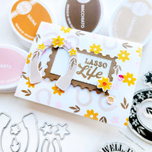 Load image into Gallery viewer, Catherine Pooler - Stamp & Die Set - Happy Horseshoes. Available at Embellish Away located in Bowmanville Ontario Canada. Example by Catherine Pooler Designs.